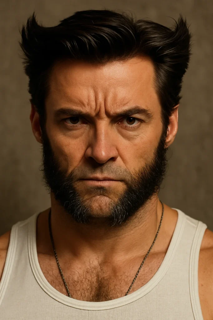 Top 4 Stunning Sideburn-Focused Beard Styles for Men in 2025 4 Sideburn-focused beard styles on men showing mutton chops and Wolverine beard.