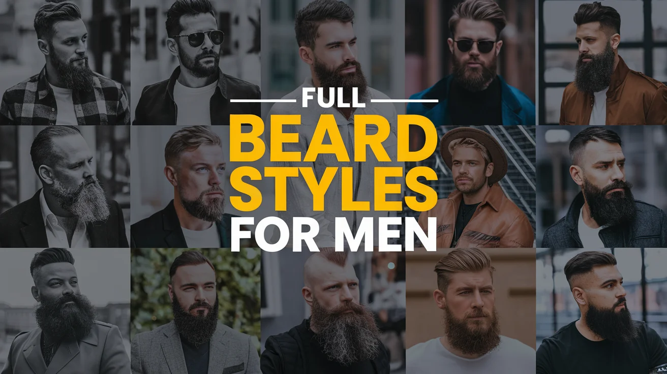 Top 11 Powerful Full Beard Styles for Men in 2025 to Elevate Your Confidence and Style 1 Full Beard Styles for Men - Classic full beard look
