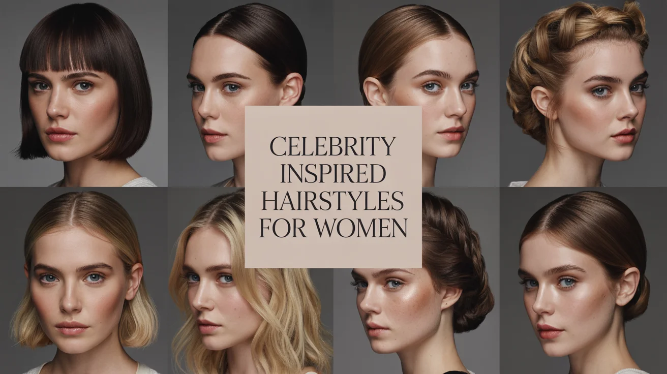 20 Stunning Celebrity Hairstyles for Women | Iconic Cuts & Styles for 2025 1 a sophisticated fashion photography